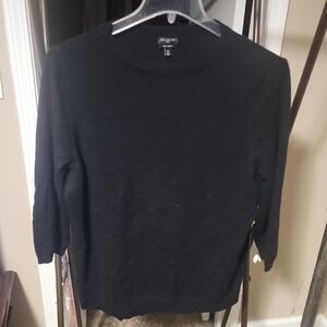 Talbots Women's Black Crewneck Cashmere Sweater